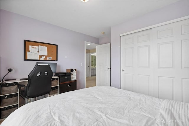 5535 Longhunter Chase Dr, Liberty Twp, OH 45044 - bedroom with a closet and an office area