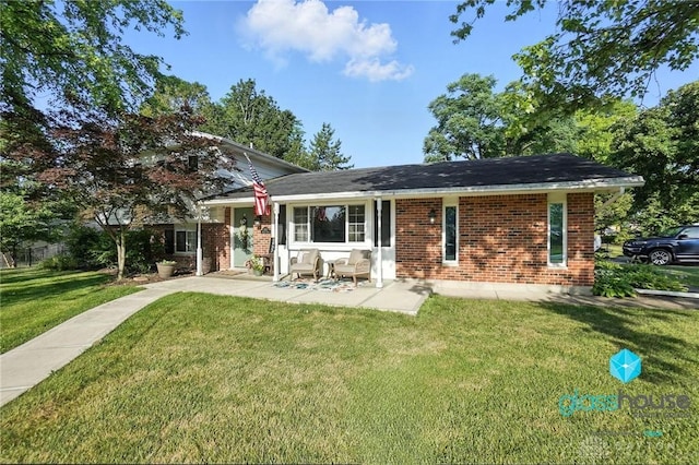 1937 Wilene Dr, Beavercreek, OH 45432 - view of front of house with brick siding and a front yard