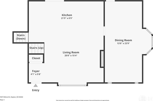 1937 Wilene Dr, Beavercreek, OH 45432 - view of property floor plan