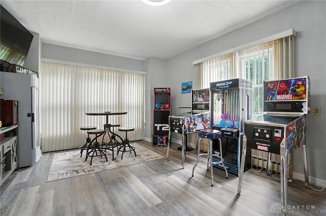 1551 W Main St, New Lebanon, OH 45345 - rec room featuring wood finished floors