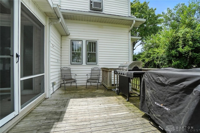 1551 W Main St, New Lebanon, OH 45345 - wooden terrace featuring area for grilling
