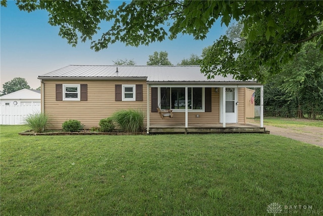 359 Gladys Ave, Franklin, OH 45005 - single story home with a metal roof and a porch