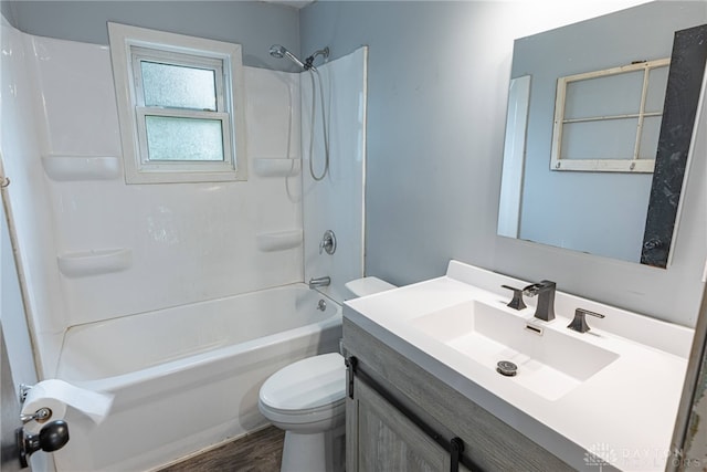 359 Gladys Ave, Franklin, OH 45005 - full bath with shower / bath combination, vanity, and wood finished floors