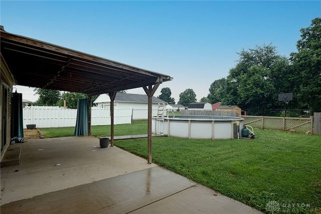 359 Gladys Ave, Franklin, OH 45005 - fenced backyard featuring a patio
