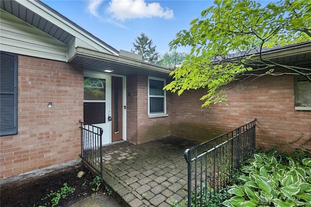 2184 Broadbent Way, Dayton, OH 45440 - view of exterior entry featuring brick siding