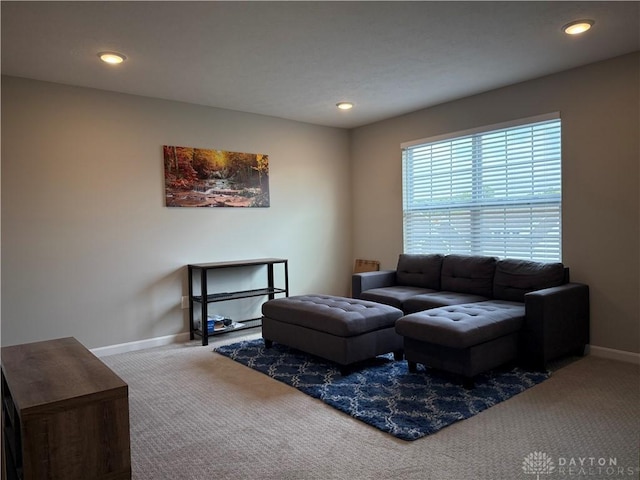 11916 Abbeytown Dr, Colerain Twp, OH 45251 - carpeted living area featuring recessed lighting
