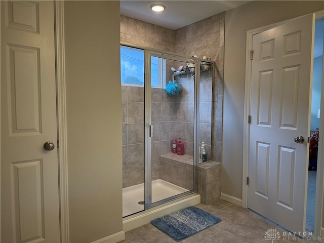 11916 Abbeytown Dr, Colerain Twp, OH 45251 - full bathroom featuring a shower stall and tile patterned flooring