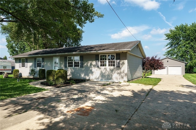 3183 Myers Tillman Rd, Arcanum, OH 45304 - single story home featuring an outbuilding and a detached garage