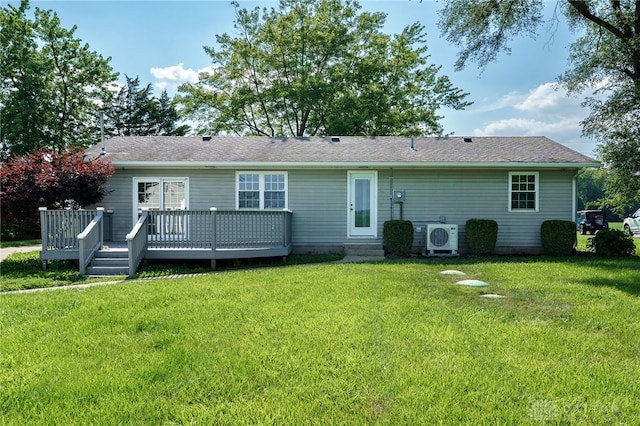 3183 Myers Tillman Rd, Arcanum, OH 45304 - back of property with a deck and a yard