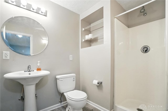 3492 King Edward Way, Beavercreek, OH 45431 - bathroom with a stall shower and a textured ceiling