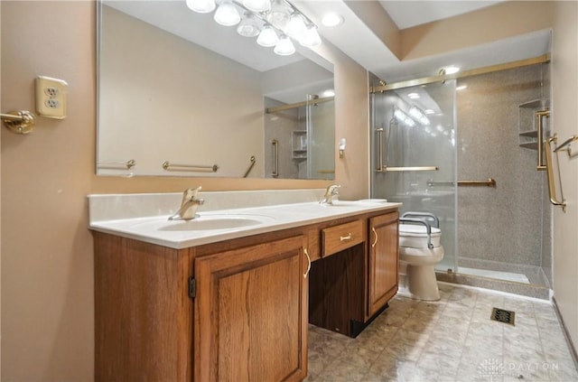 3820 Shagbark Ln, Beavercreek, OH 45440 - full bathroom with double vanity and a shower stall