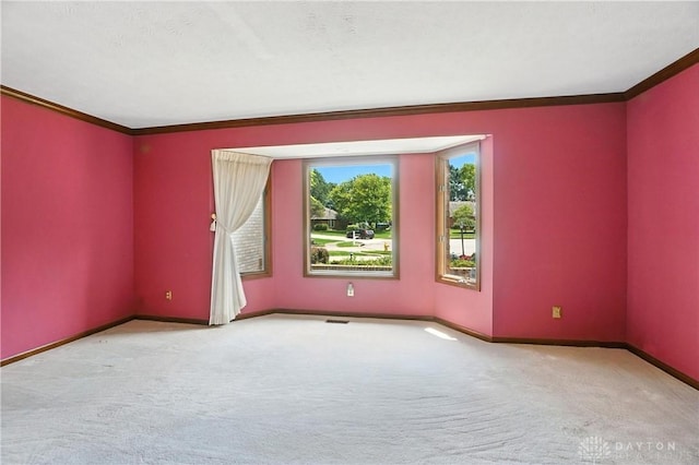 3820 Shagbark Ln, Beavercreek, OH 45440 - carpeted empty room featuring crown molding and baseboards