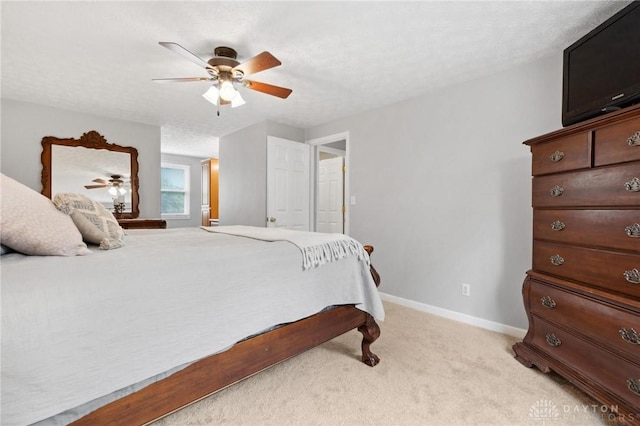 5431 Flicker Way, Dayton, OH 45424 - bedroom featuring light carpet and ceiling fan