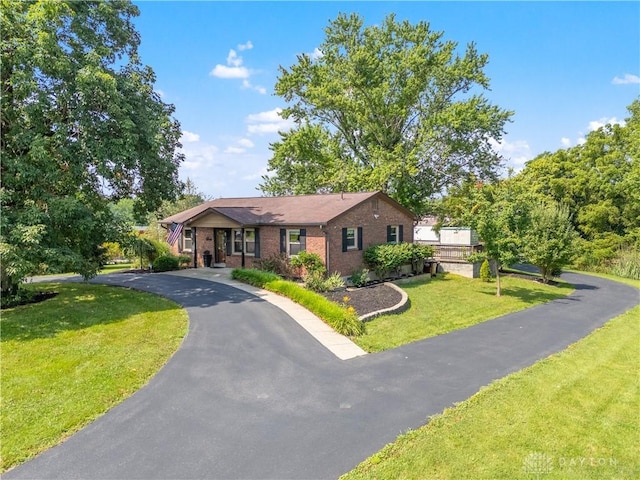 19551 US Highway 68, Fayetteville, OH 45118 - ranch-style home featuring brick siding and a front yard