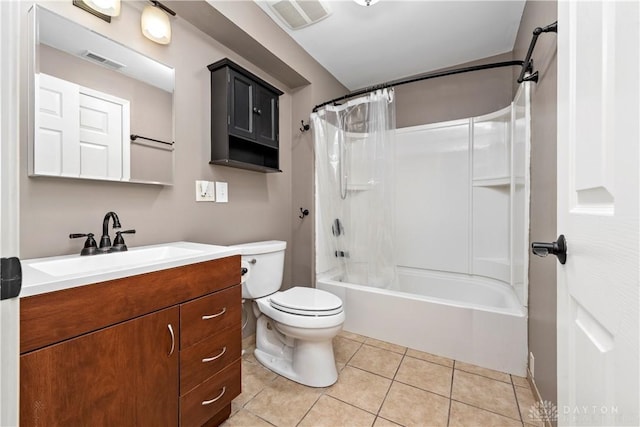 19551 US Highway 68, Fayetteville, OH 45118 - bathroom with vanity, shower / bath combo, and tile patterned flooring