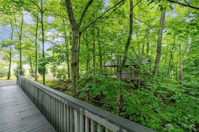 3190 Fox Run Dr, Hamilton, OH 45013 - view of wooden deck