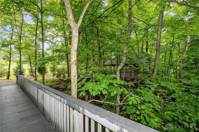 3190 Fox Run Dr, Hamilton, OH 45013 - view of wooden deck