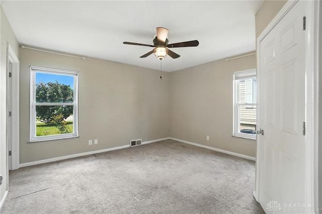 4503 Central Ave, Middletown, OH 45044 - carpeted spare room with ceiling fan and plenty of natural light