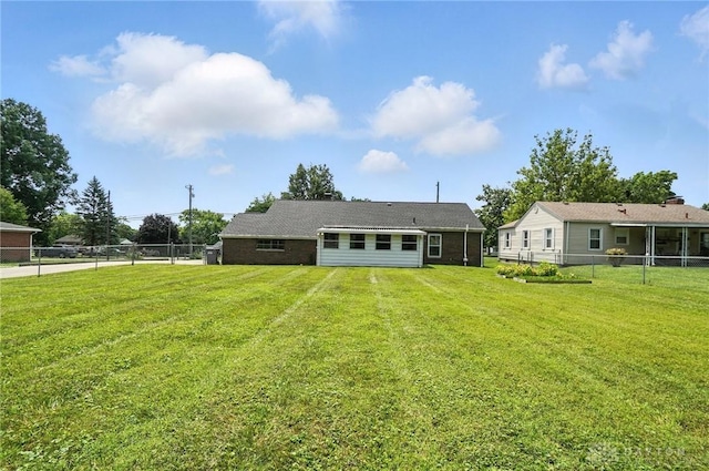 4503 Central Ave, Middletown, OH 45044 - back of house with a fenced backyard