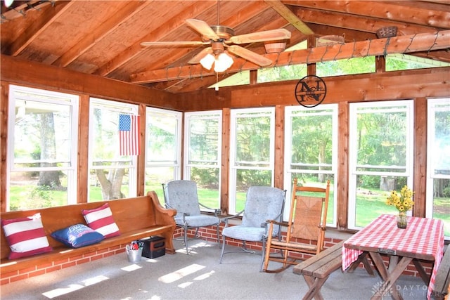 3235 W Ziegler Rd, Piqua, OH 45356 - sunroom / solarium featuring healthy amount of natural light and a ceiling fan