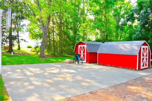 3235 W Ziegler Rd, Piqua, OH 45356 - view of patio / terrace featuring a shed