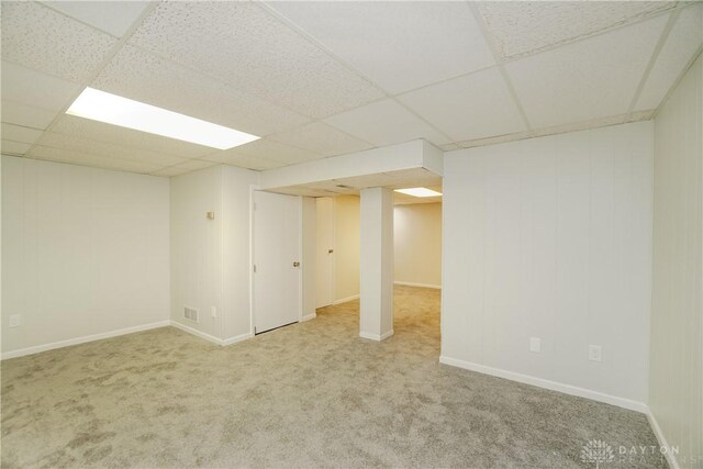 9446 Haddington Ct Unit 200, Cincinnati, OH 45251 - finished basement with a paneled ceiling and carpet floors