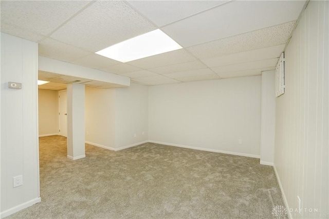 9446 Haddington Ct Unit 200, Cincinnati, OH 45251 - finished basement featuring carpet floors and a paneled ceiling