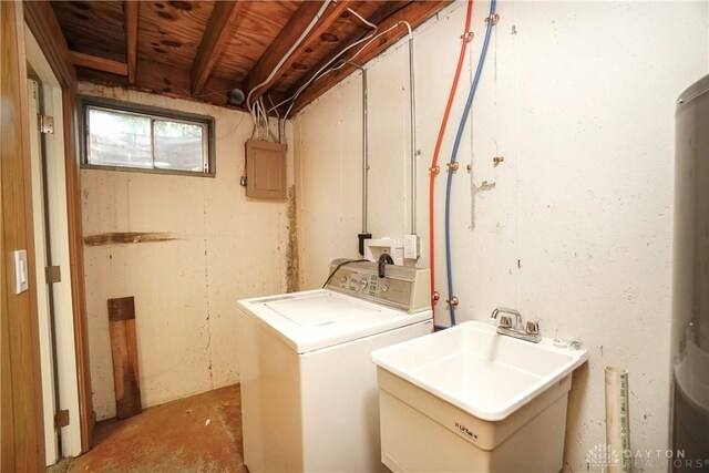 9446 Haddington Ct Unit 200, Cincinnati, OH 45251 - washroom featuring washer / dryer and electric panel