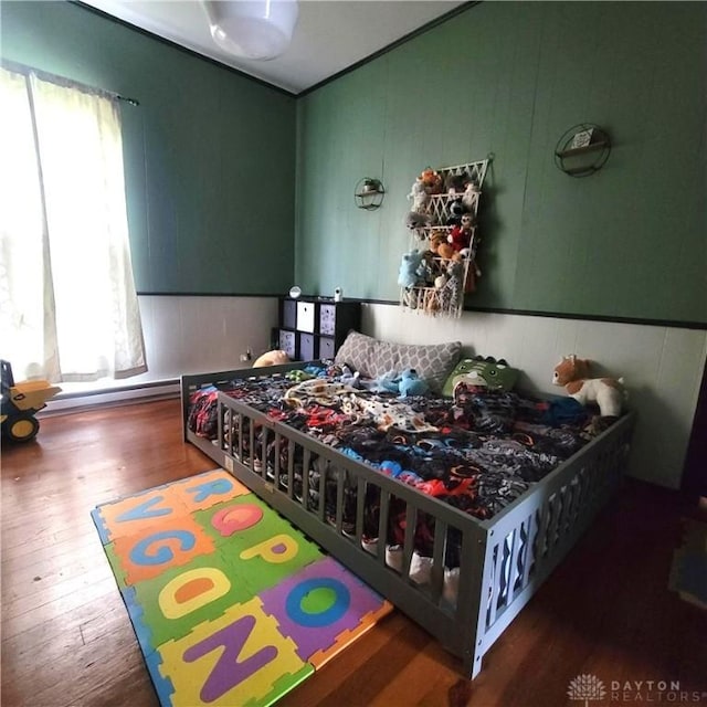 300 S Evans St, Saratoga, IN 47382 - bedroom with wood finished floors