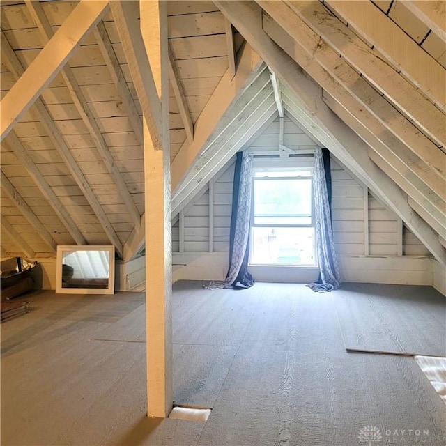 300 S Evans St, Saratoga, IN 47382 - view of attic