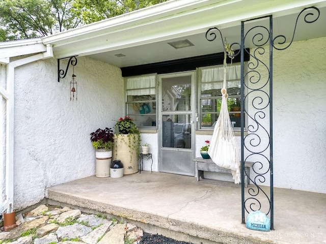3318 US Route 42, Cedarville Twp, OH 45314 - property entrance with stucco siding