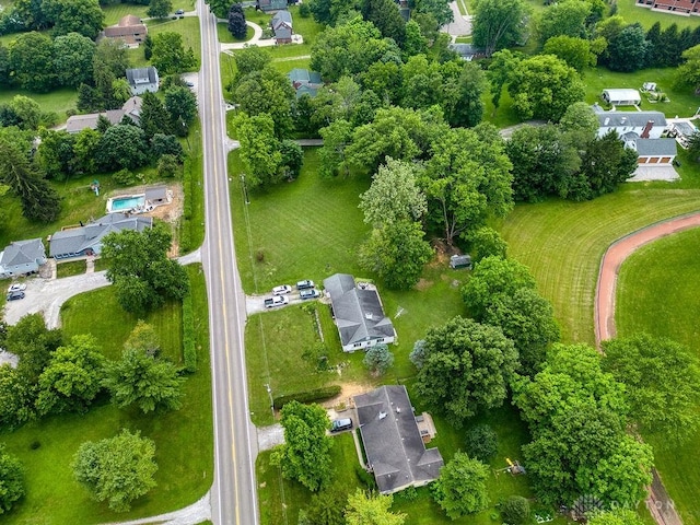 3318 US Route 42, Cedarville Twp, OH 45314 - aerial overview of property's location with a tree filled landscape