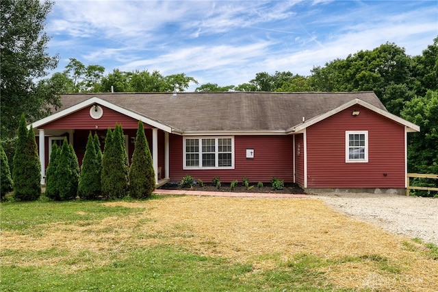 11920 State Route 725, Germantown, OH 45327 - ranch-style house featuring a front yard, crawl space, and a shingled roof