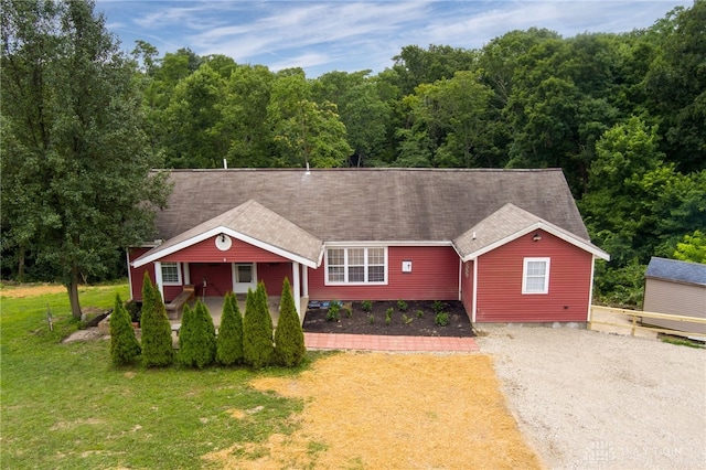 11920 State Route 725, Germantown, OH 45327 - view of front of home with driveway, a front yard, and roof with shingles