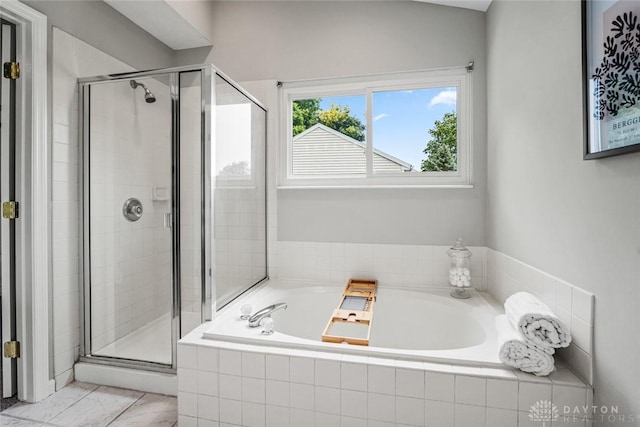4182 Fox Fern Ct, Beavercreek, OH 45432 - full bathroom with a garden tub and a stall shower