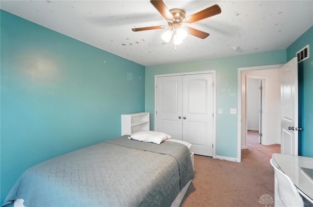 4546 Brackenview Ct, Mason, OH 45040 - carpeted bedroom with a closet and ceiling fan