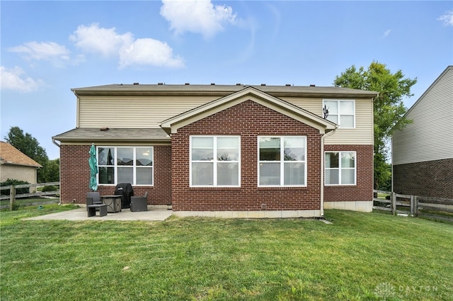 4546 Brackenview Ct, Mason, OH 45040 - rear view of house with brick siding and a patio