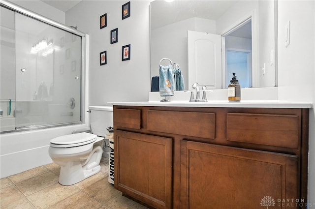 4546 Brackenview Ct, Mason, OH 45040 - bathroom featuring vanity, bath / shower combo with glass door, and tile patterned flooring