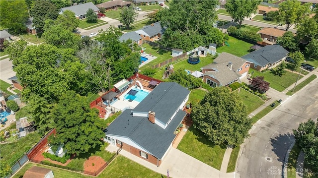 429 Rader Dr, Vandalia, OH 45377 - aerial perspective of suburban area with a pool