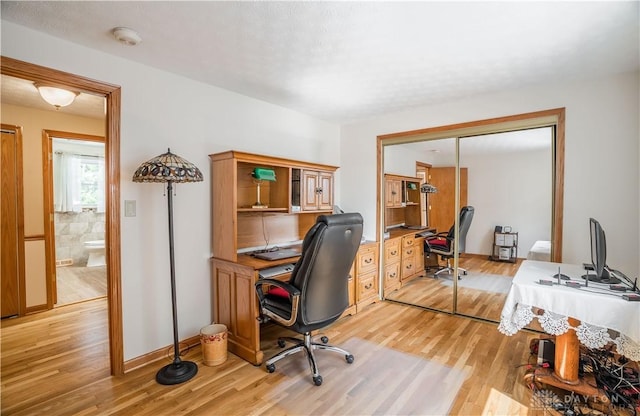 429 Rader Dr, Vandalia, OH 45377 - office area featuring light wood finished floors