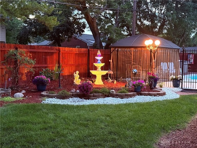 429 Rader Dr, Vandalia, OH 45377 - fenced backyard featuring a gazebo