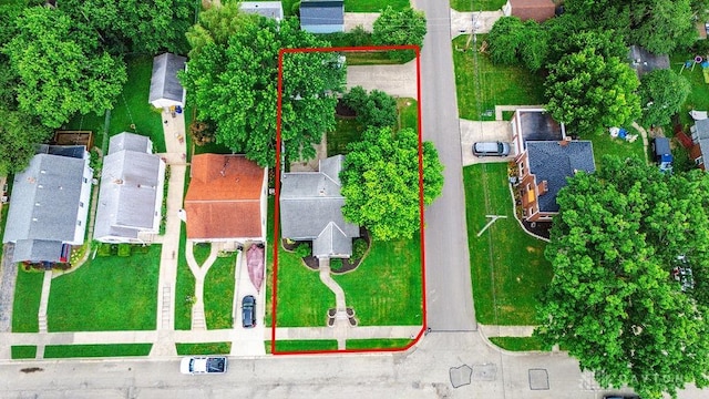 677 Ridgewood Ave, Hamilton, OH 45013 - aerial view of property's location with property boundaries highlighted