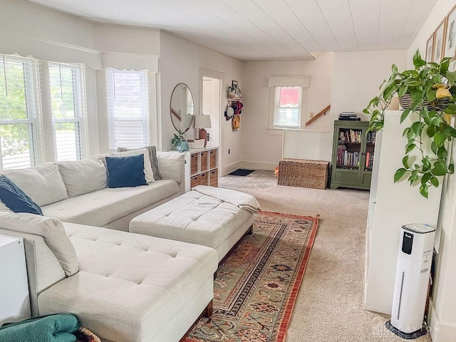 1110 E Main St, Troy, OH 45373 - living area with light carpet