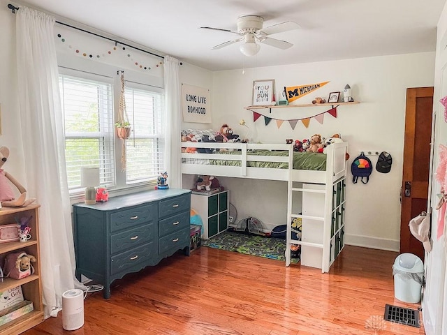 1110 E Main St, Troy, OH 45373 - bedroom featuring light wood-type flooring and a ceiling fan