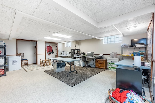 288 N King St, Xenia, OH 45385 - office space with a paneled ceiling