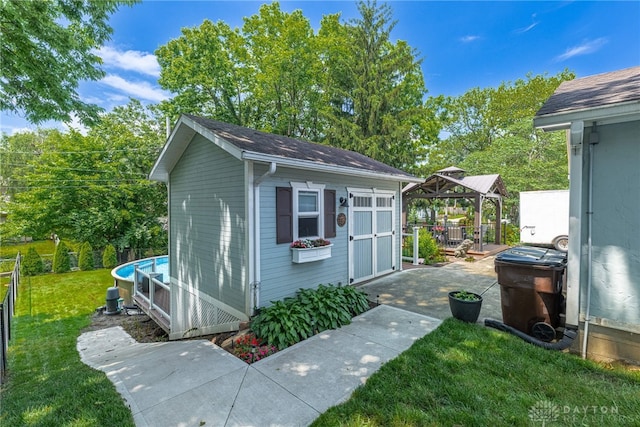 288 N King St, Xenia, OH 45385 - view of outdoor structure featuring a gazebo
