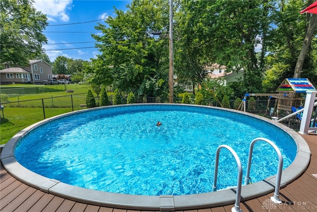 288 N King St, Xenia, OH 45385 - outdoor pool featuring a playground