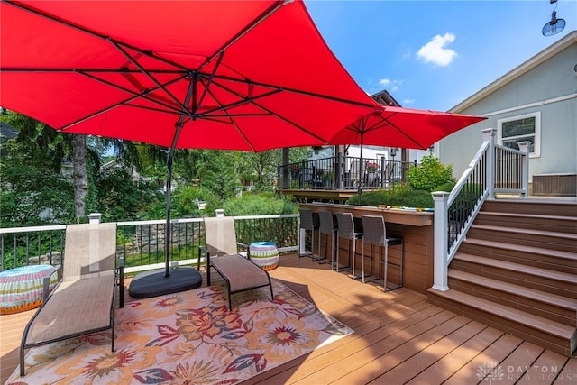 288 N King St, Xenia, OH 45385 - view of wooden terrace