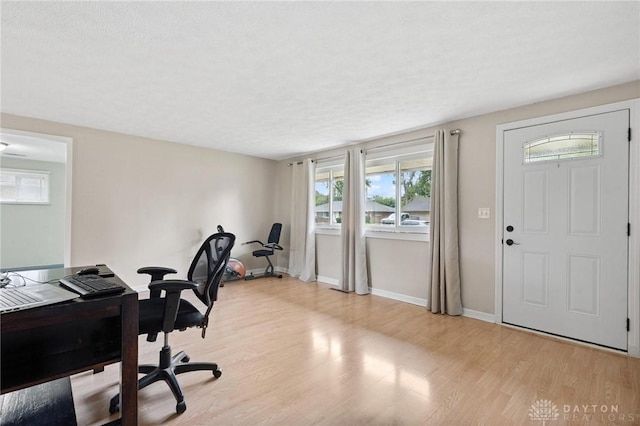 2227 Los Arrow Dr, Dayton, OH 45439 - home office featuring light wood finished floors and baseboards