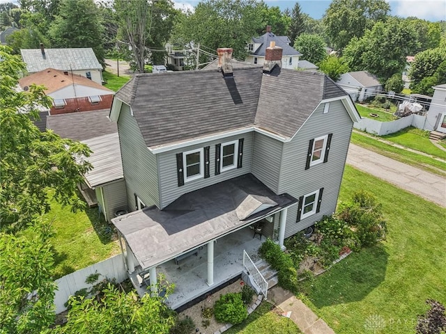 213 N Broadway St, Blanchester, OH 45107 - view from above of property with a tree filled landscape